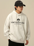 Men Sweatshirts Loose Spring and Autumn Letter Printing Heavy Fabric