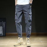 Cuffed Cargo Pants Men's Casual Pants Spring Loose