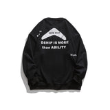 Man Fall Outfis Fall Men's Clothing Pocket Embroidered Back Printed Crew Neck Sweatshirt Men's Casual Pullover Top