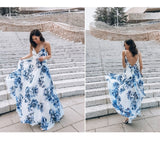 Beth Dutton Bohemian Dress Summer Spring Maxi Dresses Sexy Spaghetti-Strap Floral Print