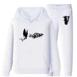 Vlone Hoodie & Pants 2 Piece Set Hooded Suits Men'S Casual
