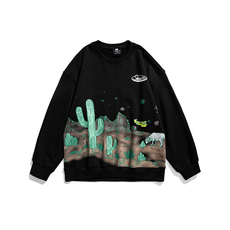 Crew Neck Sweatshirts for Men Men's Autumn round Neck Sweater Men's and Women's Casual