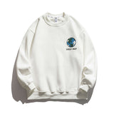 Man Fall Outfis Fall and Winter Creative Color Letter Print Sweatshirt Boys Street Loose Casual Top