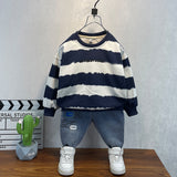 Toddler Boys Sweater Boys' Suit Spring and Autumn Autumn Clothes Clothes