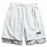 Men White Shorts Casual Fashion Men and Women Loose