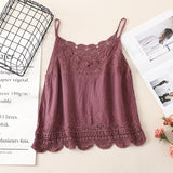Coachella Music Festival Outfits Hollow Lace Camisole Women's Summer