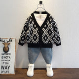 Toddler Boys Sweater Children's Clothing Boys' Cardigan Coat Spring and Autumn