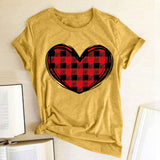 Valentine's Day T Shirts Couples Printed Women's T-shirt Loose T-shirt