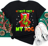 Men and Women Grinch Shirt Christmas Grinch Printed T-shirt