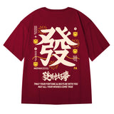 Men T-Shirts Loose Half Sleeve round Neck Half Sleeve