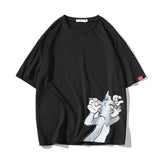 Tom And Jerry T Shirt Off-Shoulder Printed Loose