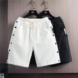Men White Shorts Men's Summer Sports Pants Casual Shorts