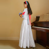 Coachella Music Festival Outfits Autumn Chinese Style Embroidered V-neck Dress Embroidered Shirt