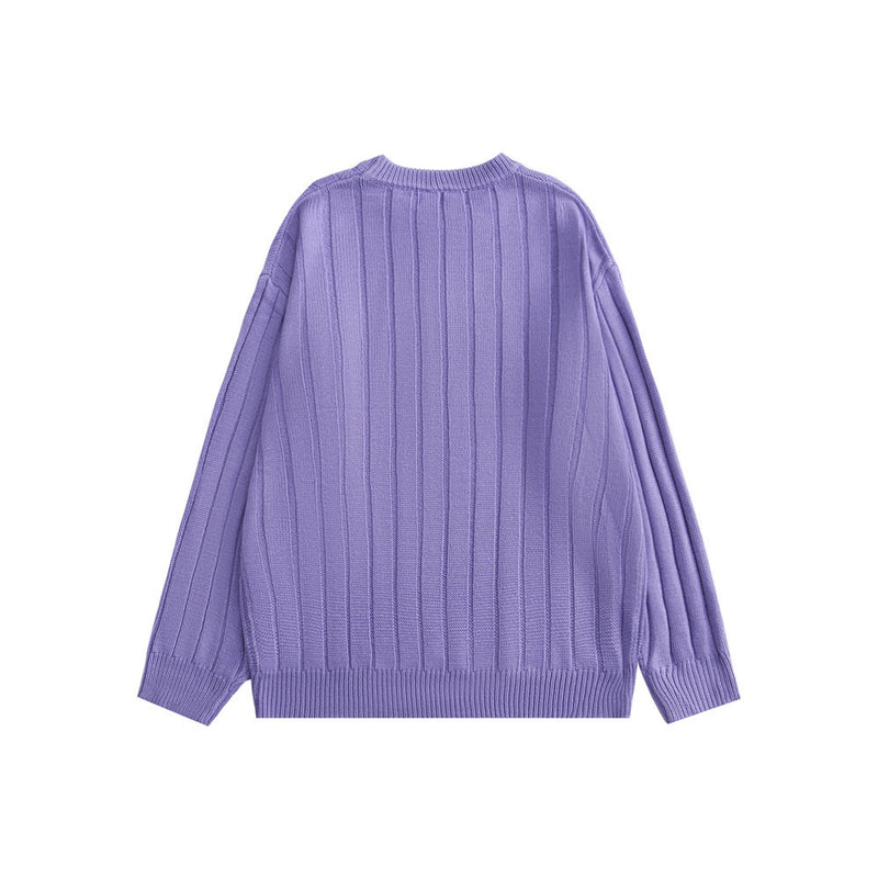 Men Sweater Letter Embroidered Knitwear Men's Pullover