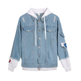 Valentine 'S Day Jacket Hooded Youth Loose Men 'S And Women 'S Denim Jacket