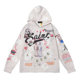 Kanye West Sunday Service Hoodie Saint Michael And Denim Tears Illustration Terry Sweater