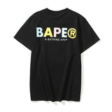 Bathing Ape T Shirt Summer Loose Leisure Pullover Letter Short Sleeve T-shirt