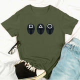 Squid Game Costume Printed Short-Sleeved Men's and Women's T-shirt