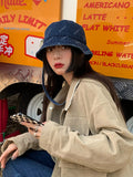 Women Bucket Hat Cowboy Fisherman Chain Letters