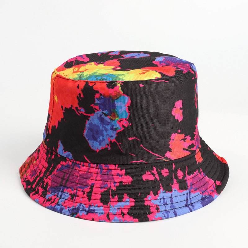 Bucket Hat Fishing Cap Cotton Print Fisherman Hat Printing Pattern Bucket Hat Male and Female Households