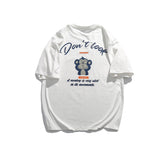 Men T Shitrs Cartoon Monkey Printing Round Neck