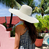 Summer Hats Women's Outdoor Sun Protection Sun Hat Beach Big Brimmed Straw Hat