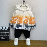 Toddler Boys Jackets Boys Spring and Autumn Hooded Jacket