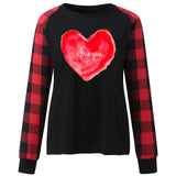Valentine's Day T Shirt Heart Printing Pattern Valentine's Day T-shirt
