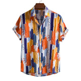 Camp Collar Shirt Short Sleeve Printed Shirt