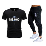 Vlone T Shirts & Pants 2 Piece Set Summer Men'S Short Sleeve T-Shirt Loose Leisure Sports