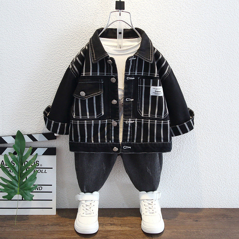 Toddler Boys Jackets Boys Autumn Clothing Thin Denim Coat Jacket Top