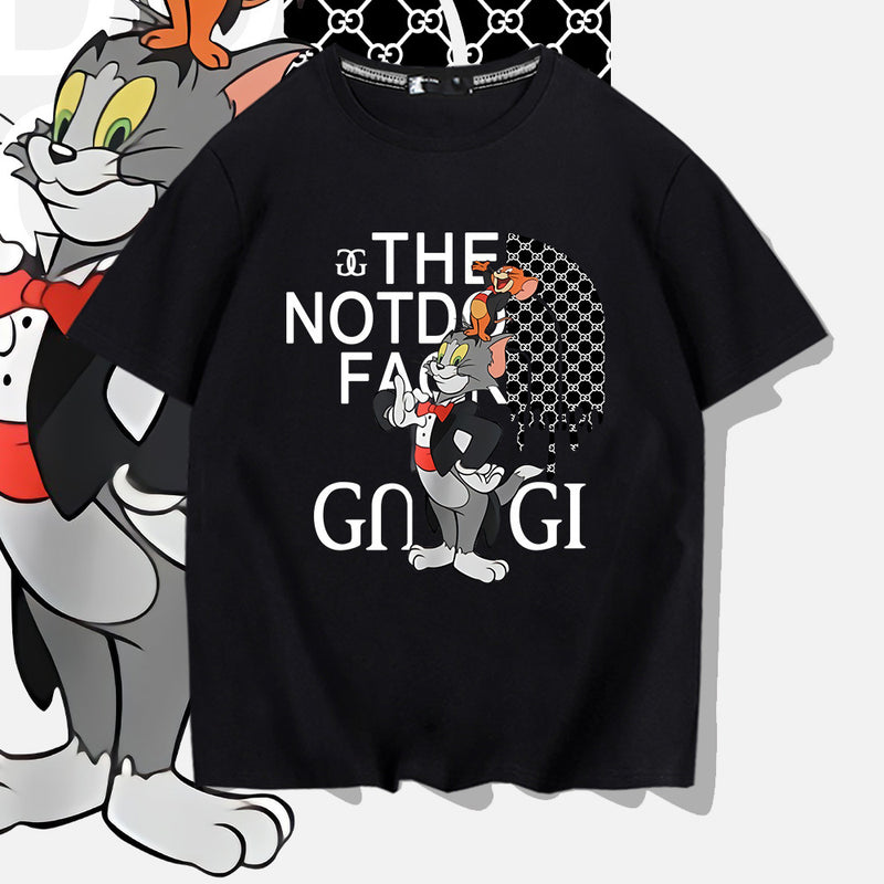 Tom And Jerry T Shirt Cat And Mouse Loose Print