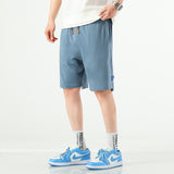 Men White Shorts Summer Sports Fashion Casual Loose Shorts