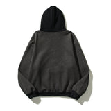 Kanye West Sunday Service Hoodie Autumn And Winter Fog Retro Distressed Stitching Fleece Hoodie