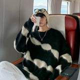 Men's Sweatshirt Autumn Men's Color Matching Sweater Loose
