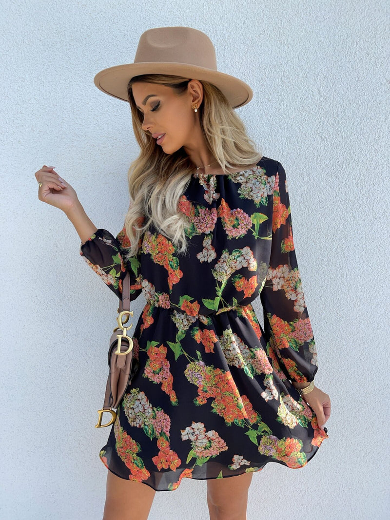 Nine Britton Dress Fashion Printed Flowers