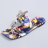 Women Open Toe Sandals Flats Large Size Flat Bottom Slippers for Women Summer