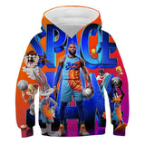 Children Hoodie Space Jam  Jordan Anime Personality Children's Sweater