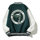 Cardigan Baseball Jacket Autumn and Winter Rep Letter Logo Club Logo Embroidery Vibe Baseball Uniform Jacket