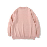 Men Sweater Cartoon Lamb Embroidered Knitwear Men's Long Sleeve Pullover