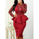 Valentine's Day Dress Party Evening Dress Mid-Length Professional Dress