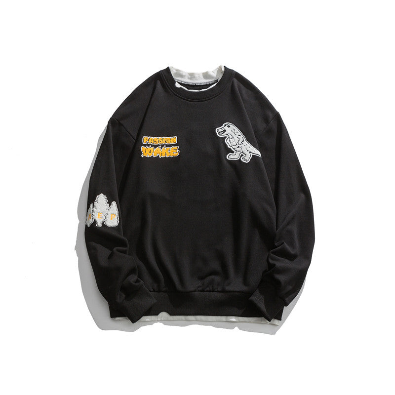 Crew Neck Sweatshirts for Men Men's Autumn Sweater Male and Female Trendy Brand Casual Pullover