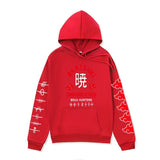 Anime Hoddies Clothing Fire Shadow Tissue Printed Hoodie