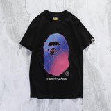 Bathing Ape T Shirt Camouflage Cotton Short Sleeve T-shirt Half Sleeve