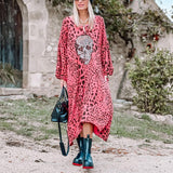 Kendall Jenner Wedding Guest Dress Leopard Print Long Sleeve Casual