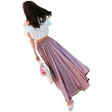 MIDI Mauve Skirt Mop Beach Skirt Black Skirt