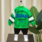 Toddler Boys Jackets Boys' Coat Spring and Autumn Clothing Baseball Uniform Jacket