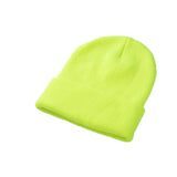Red Beanie Hat Woolen Cap Autumn and Winter Men and Women Sleeve Cap