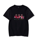 Squid Game Costume Guard Cartoon Printed Short-Sleeved T-shirt