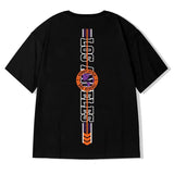 Men T-Shirts Loose Print Half Sleeve Shirt